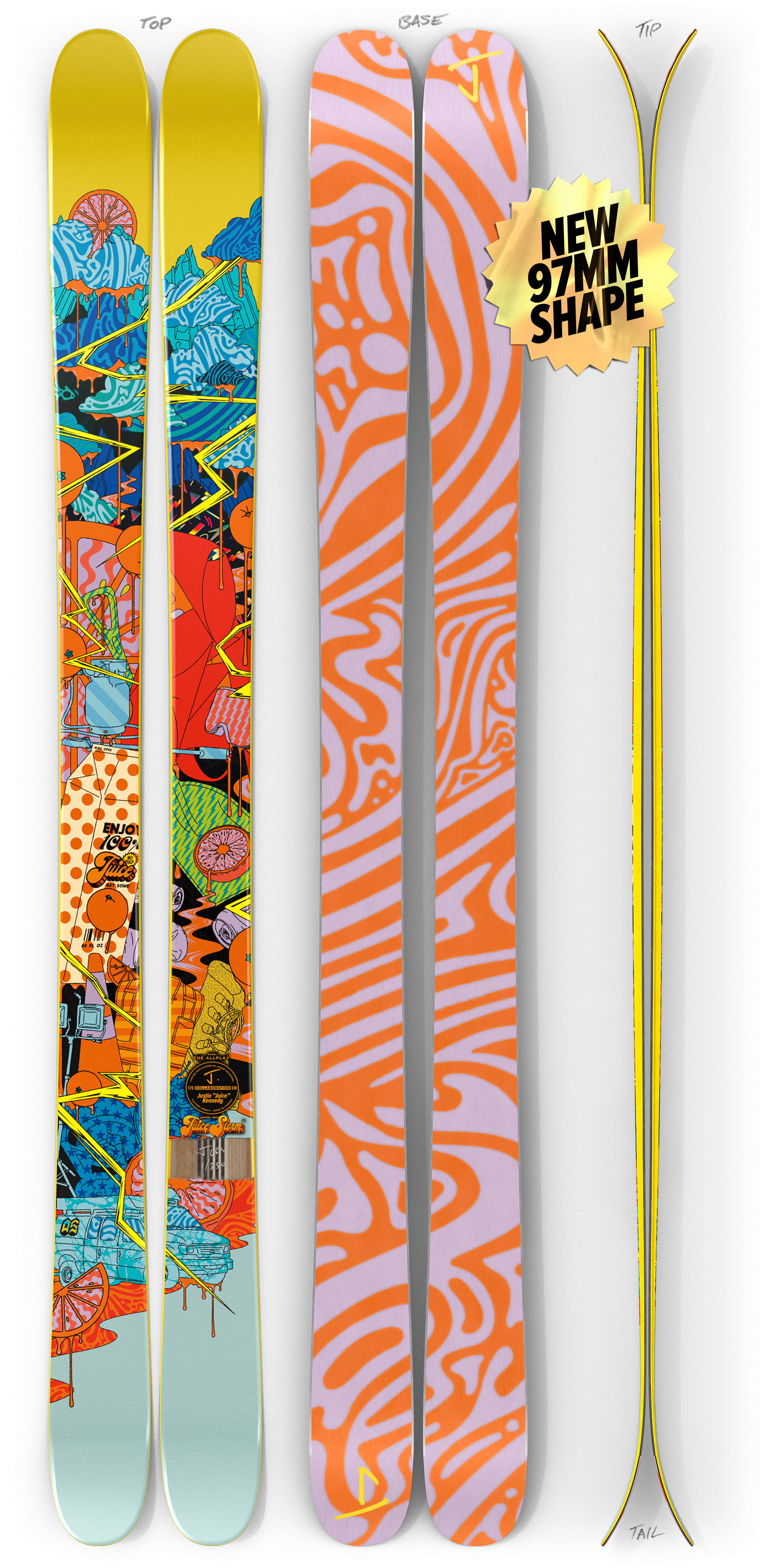 The Allplay "JUICE STORM" Justin Kennedy x J Collab Limited Edition Ski