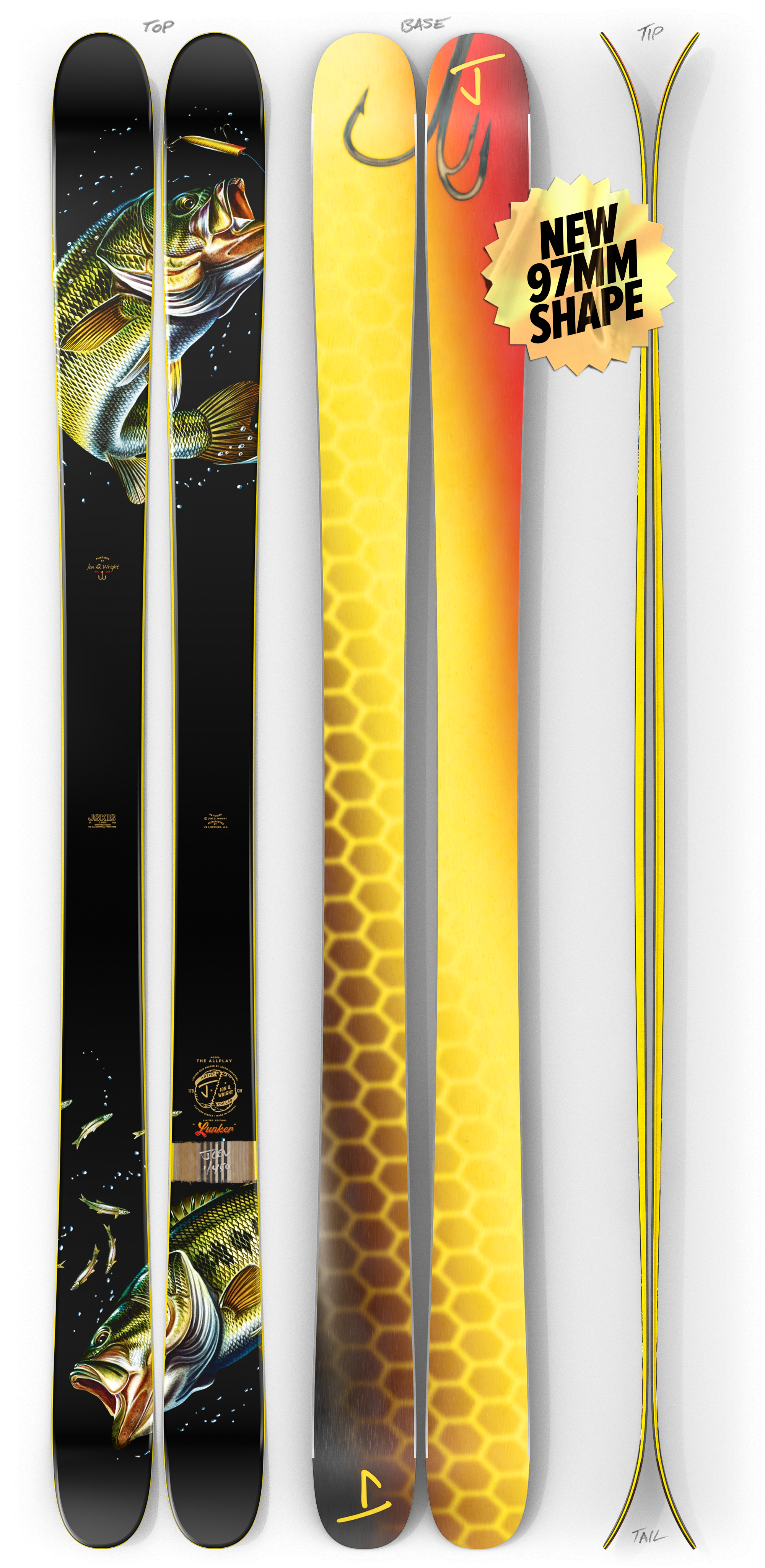 The Allplay "LUNKER" Jon Q. Wright x J Collab Limited Edition Ski
