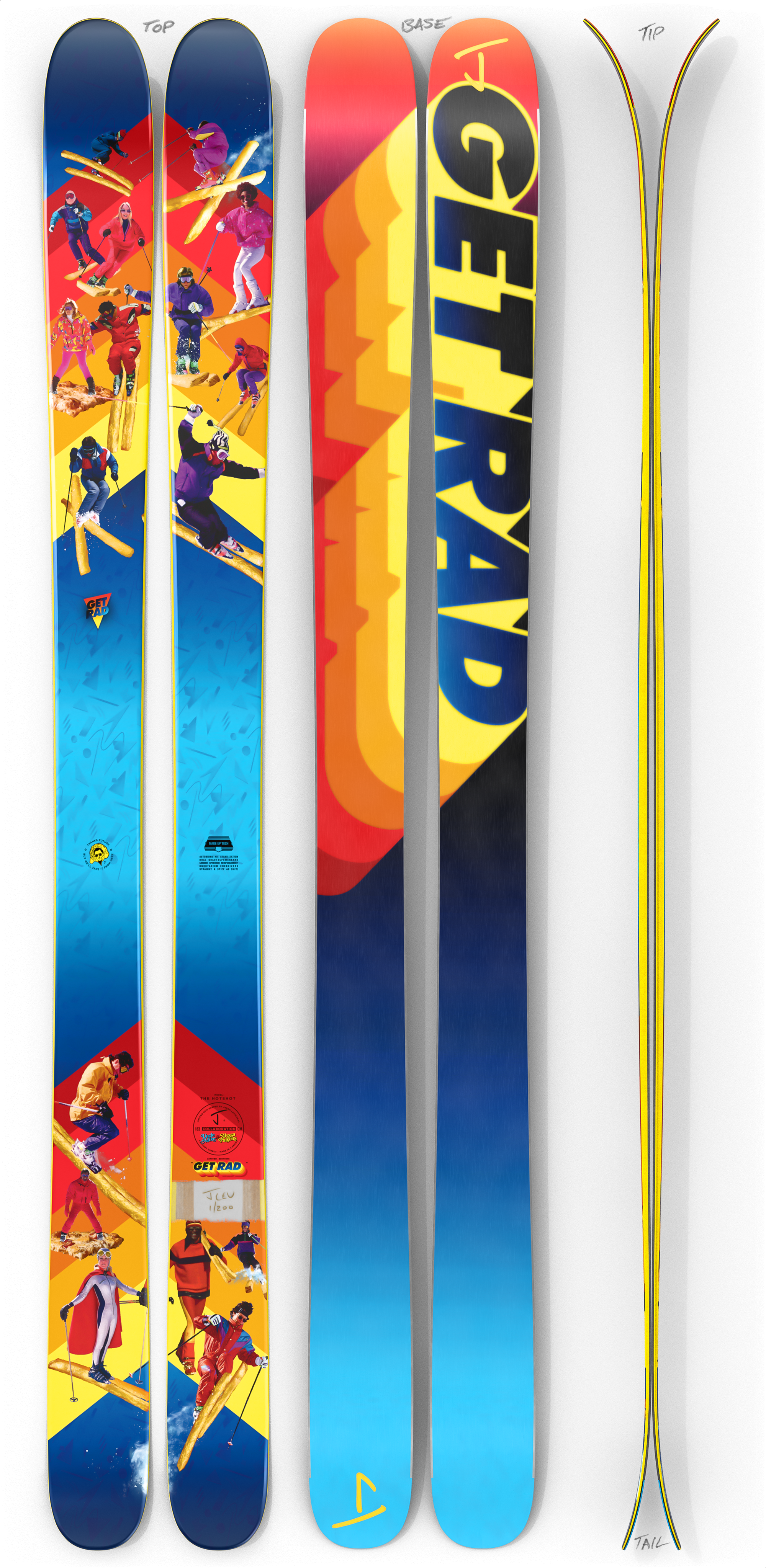 The Hotshot "GET RAD" Alyssa Parsons & Uncle Mike x J Collab Limited Edition Ski