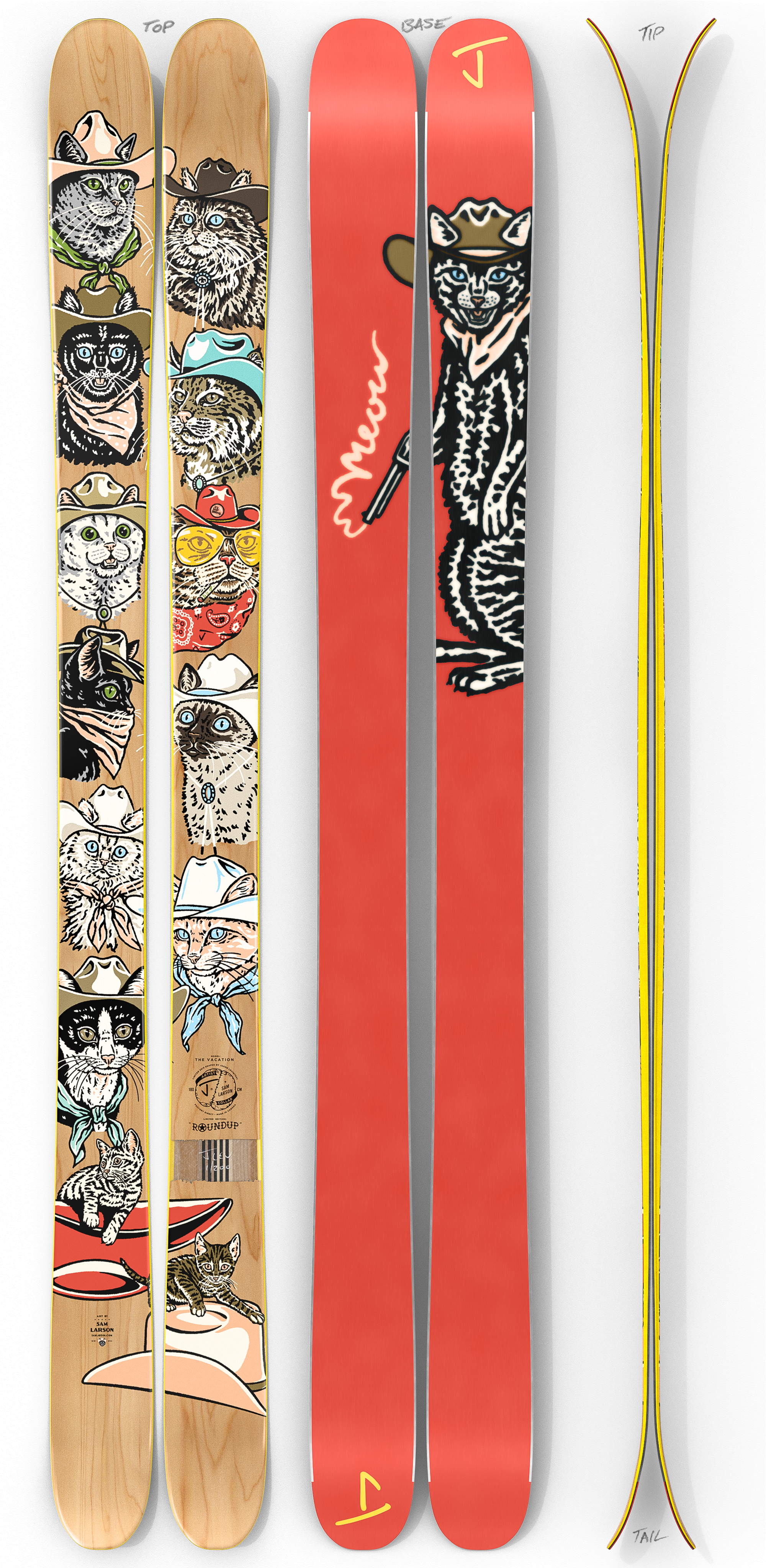 The Vacation "ROUNDUP" Sam Larson x J Collab Limited Edition Ski