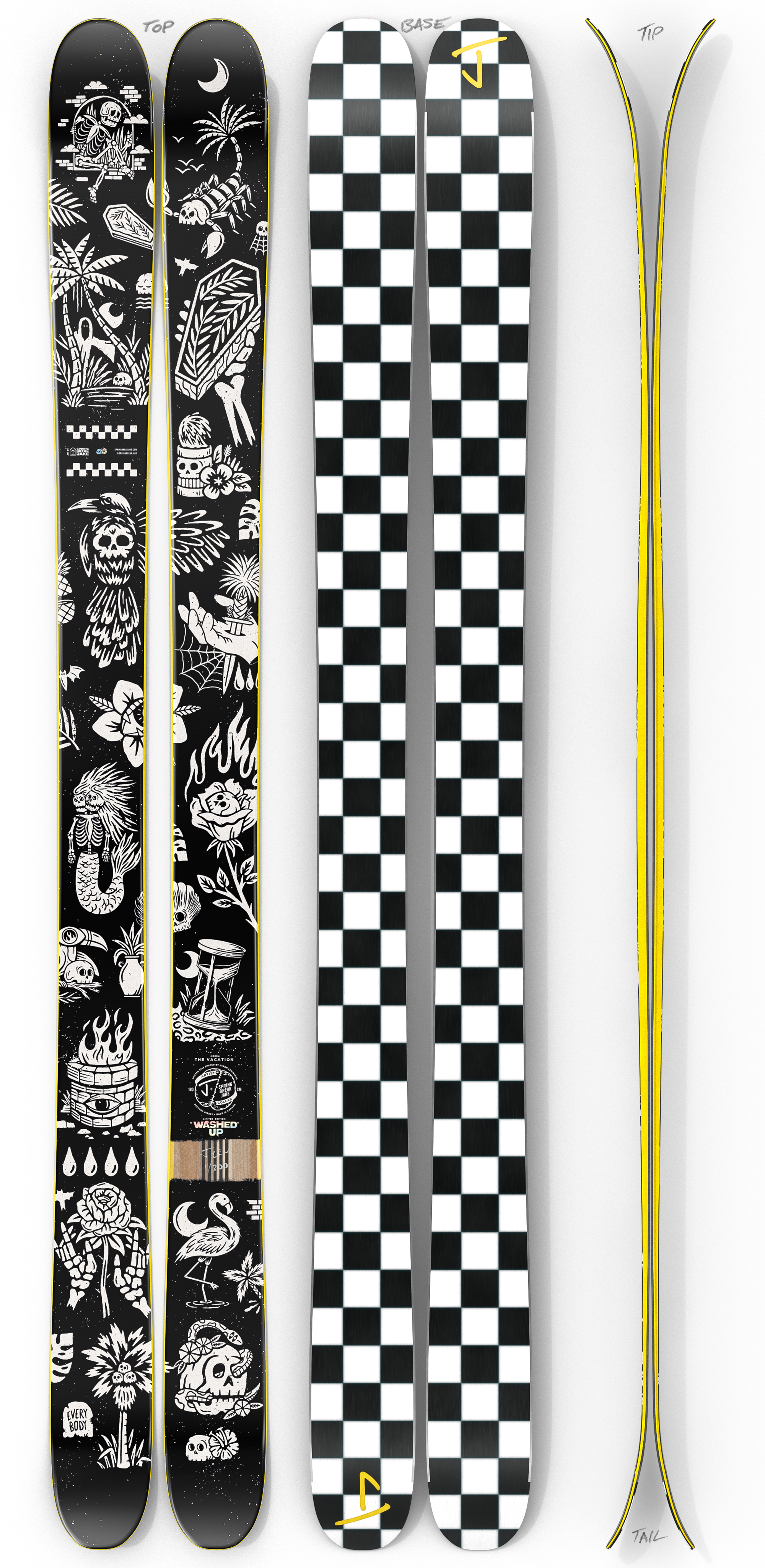 The Vacation "WASHED UP" Spring Break Jake x J Collab Limited Edition Ski