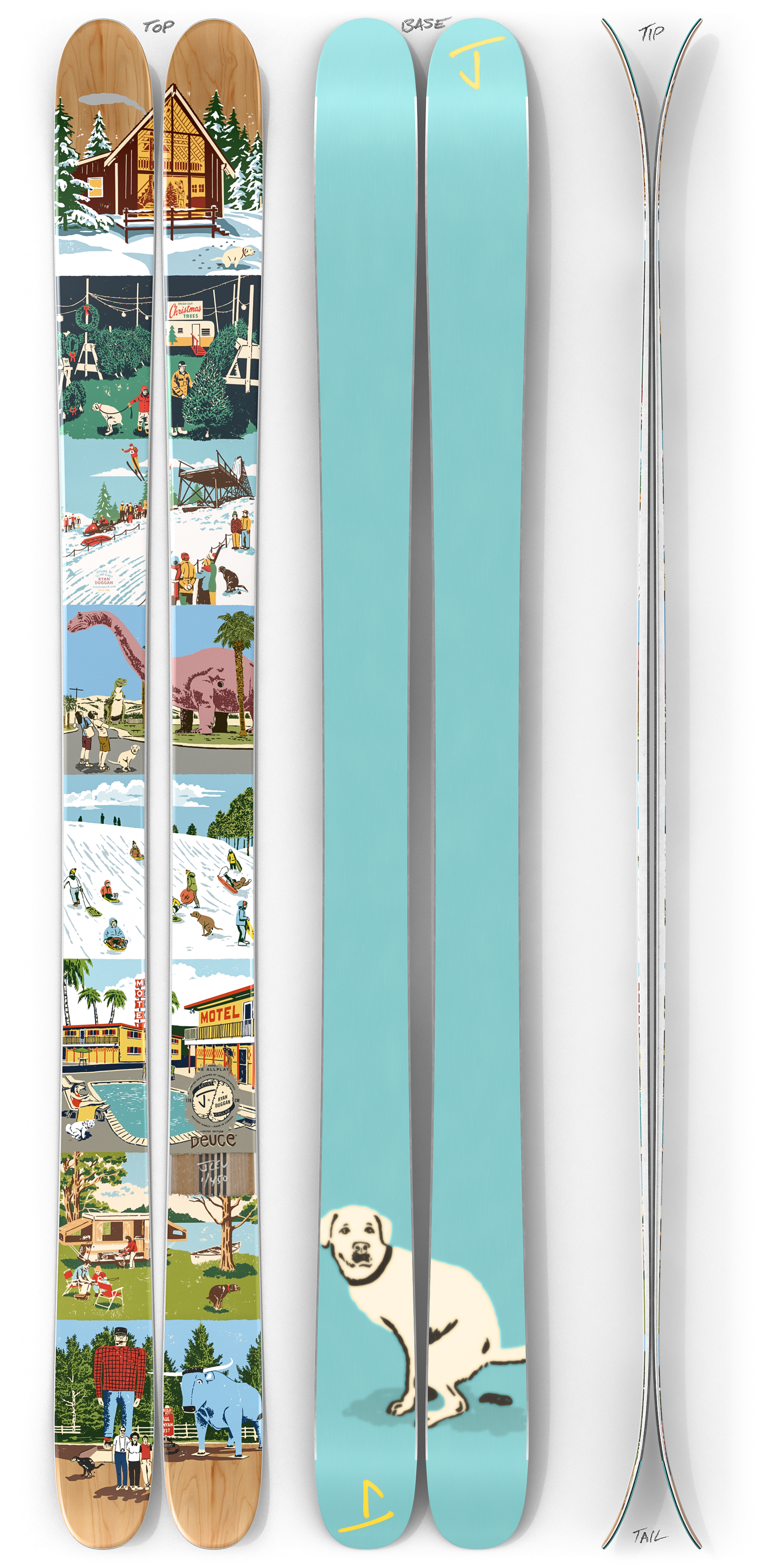 The Allplay "DEUCE" Ryan Duggan x J Collab Limited Edition Ski