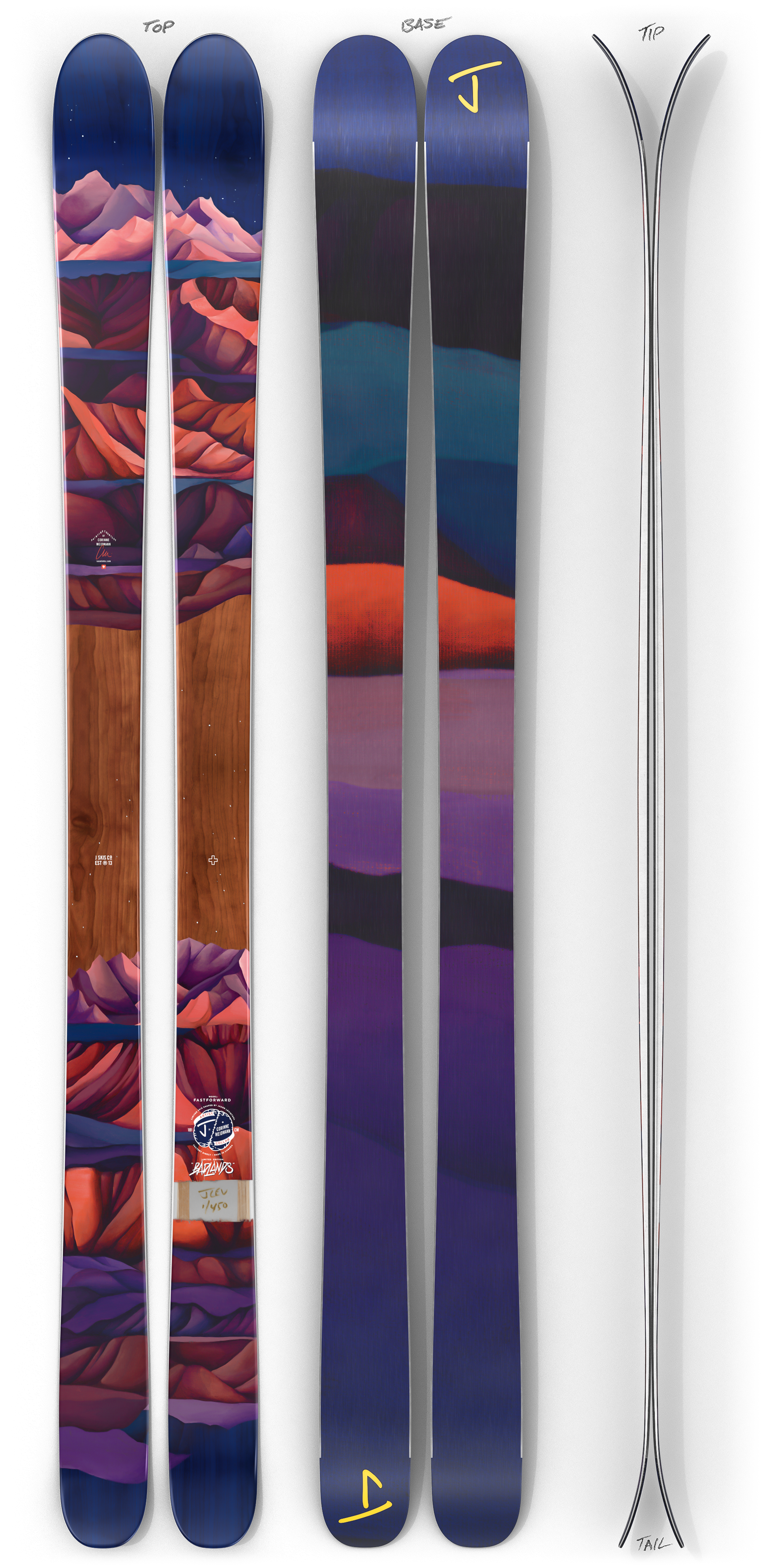 The Fastforward "BADLANDS" Corinne Weidmann x J Collab Limited Edition Ski