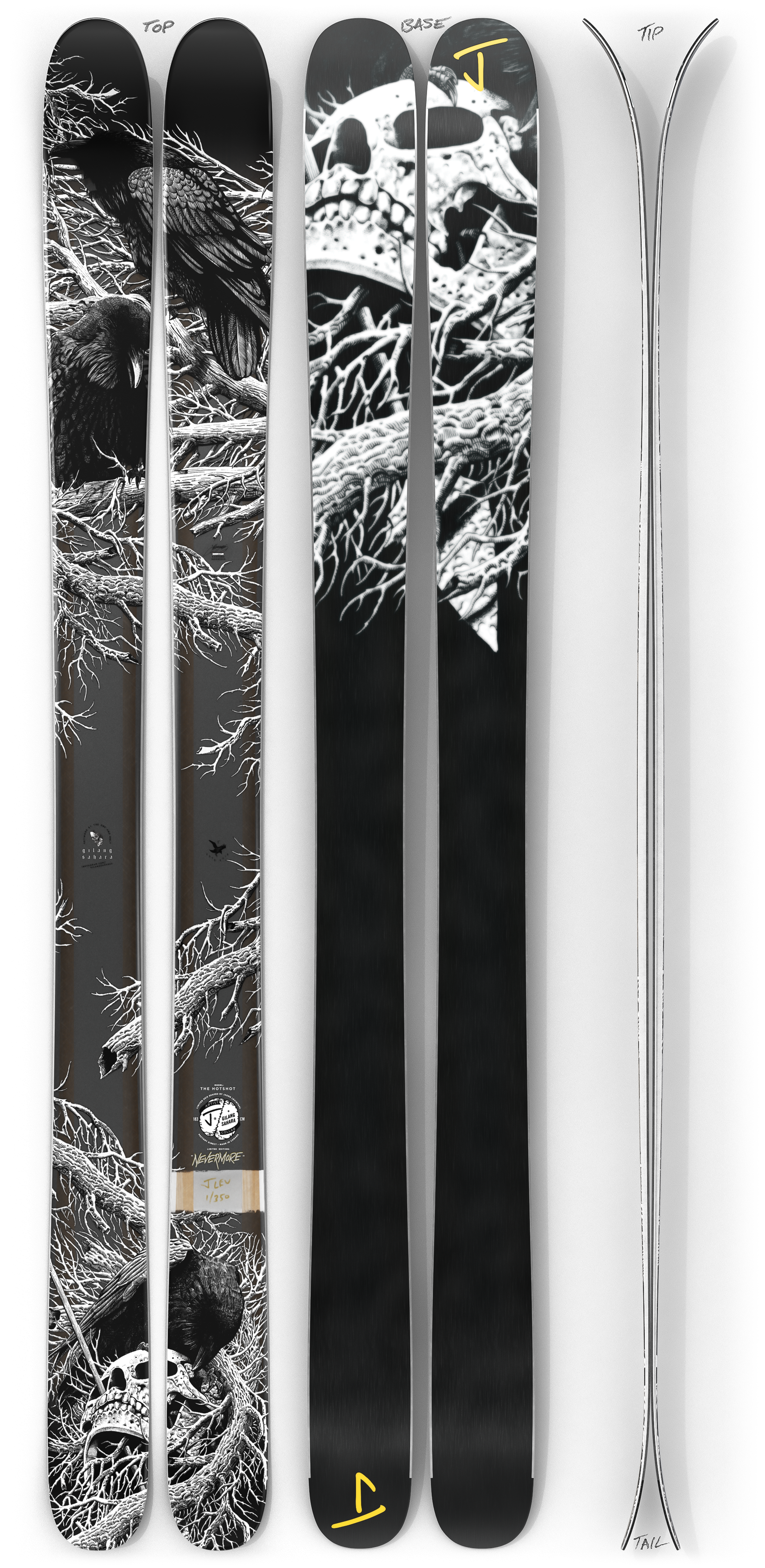 The Hotshot "NEVERMORE" Gilang Sahara x J Collab Limited Edition Ski