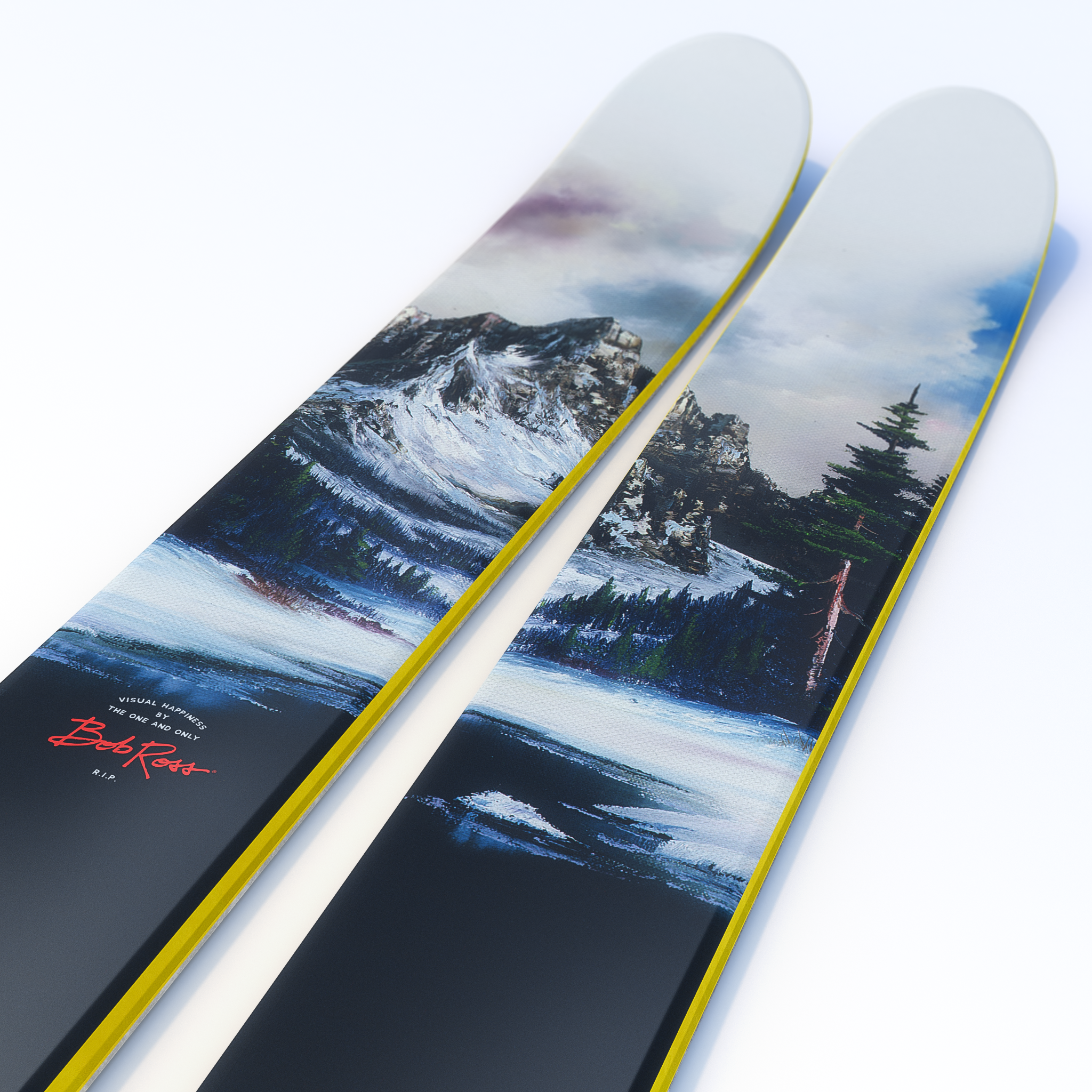 The Allplay "THE JOY OF SKIING" Bob Ross x J Collab Limited Edition Ski