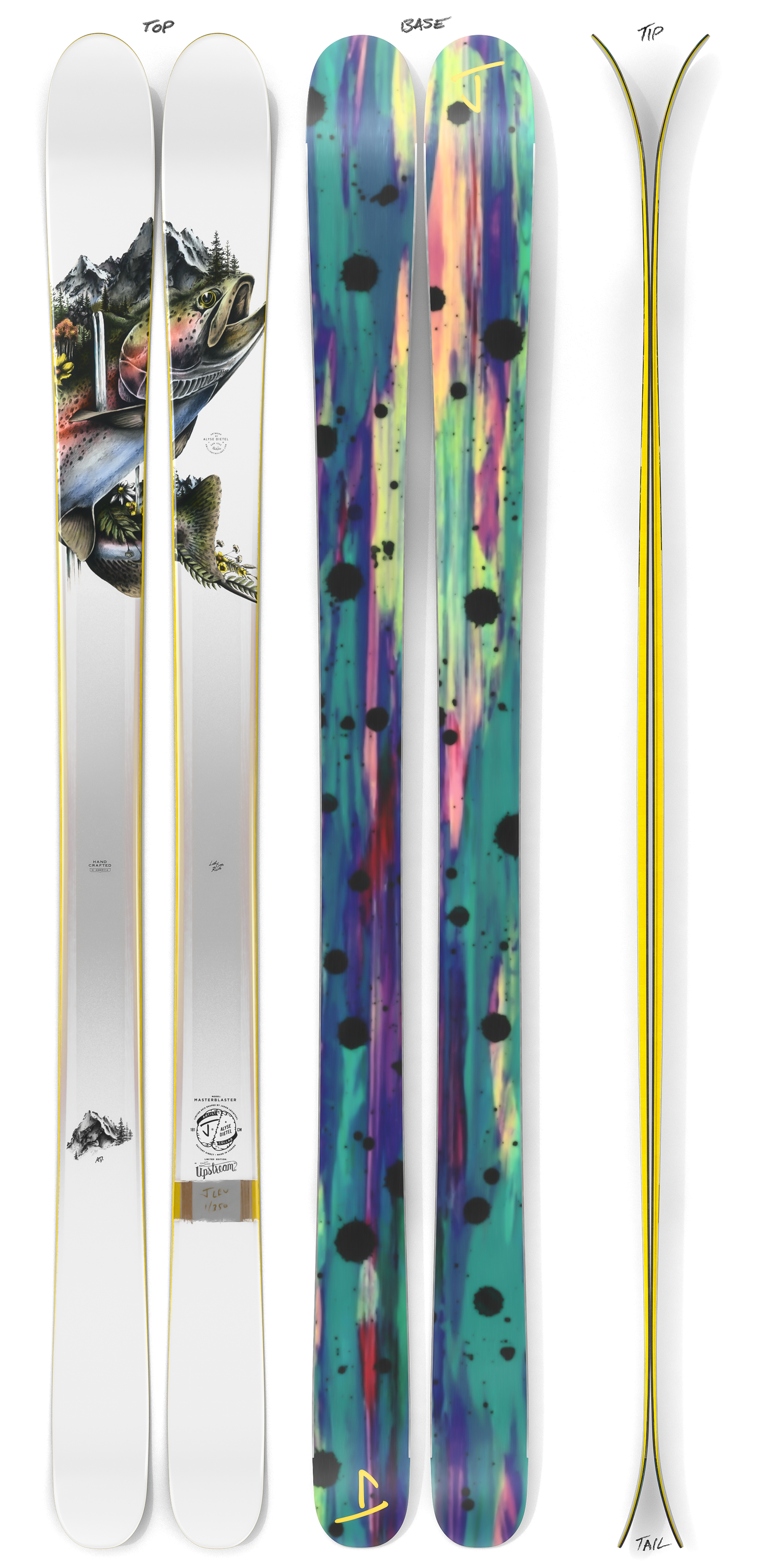The Masterblaster "UPSTREAM" Alyse Dietel x J Collab Limited Edition Ski
