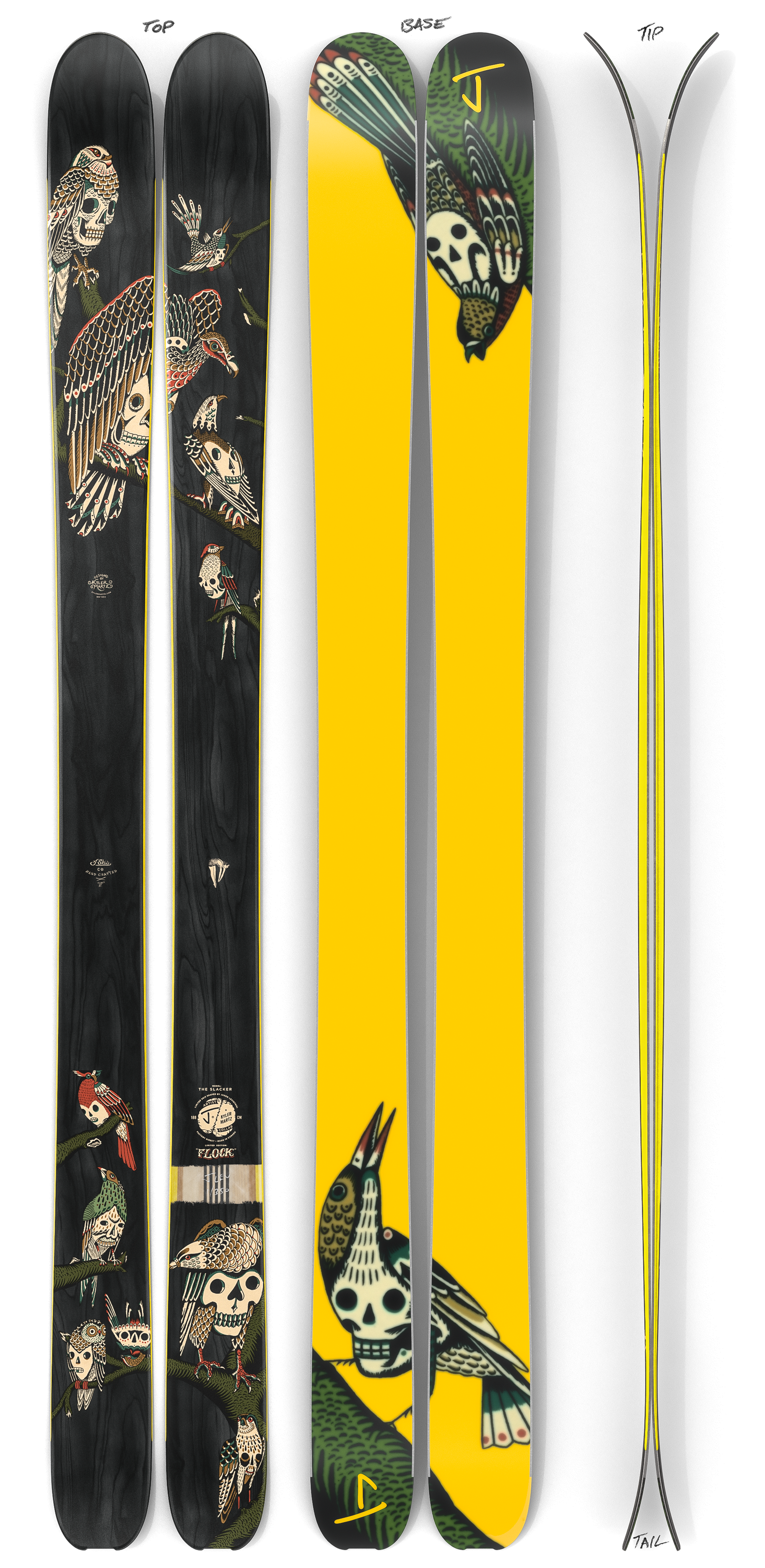 The Slacker "FLOCK" Kyler Martz x J Collab Limited Edition Ski